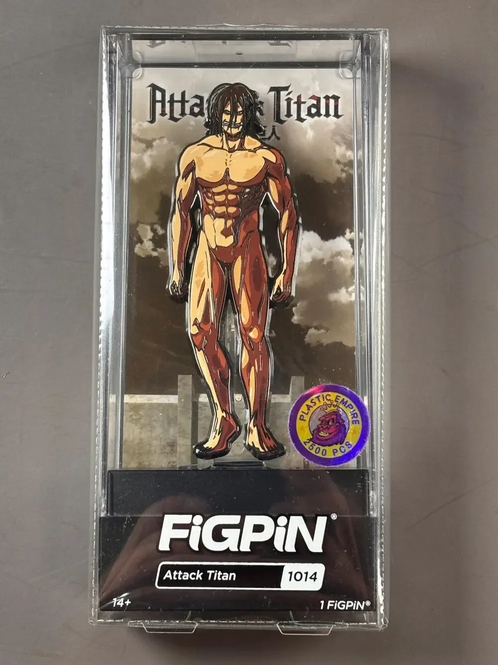 Attack Titan NYCC 2022 FiGPiN Attack On Titan #1014 Plastic Empire LE 2500 New